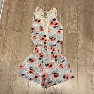 Abercrombie & Fitch floral romper XS